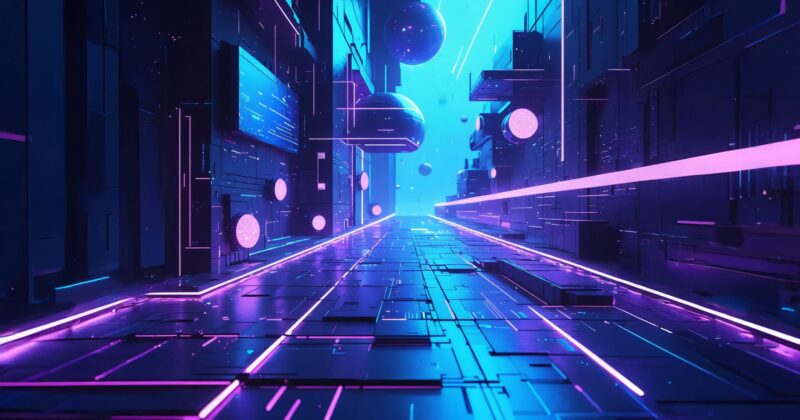 futuristic tech world