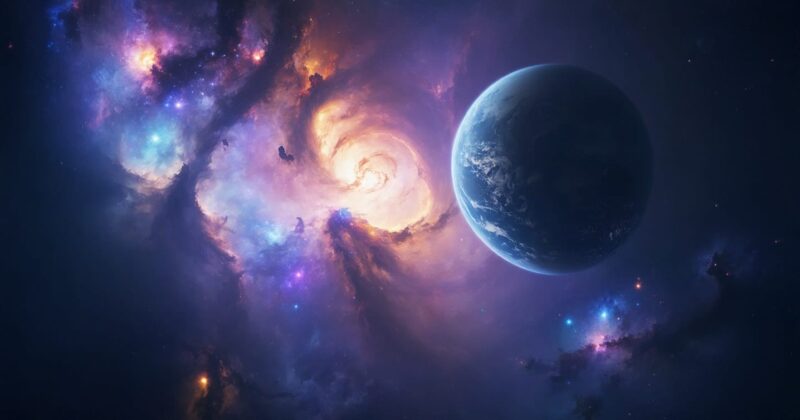 planet in space