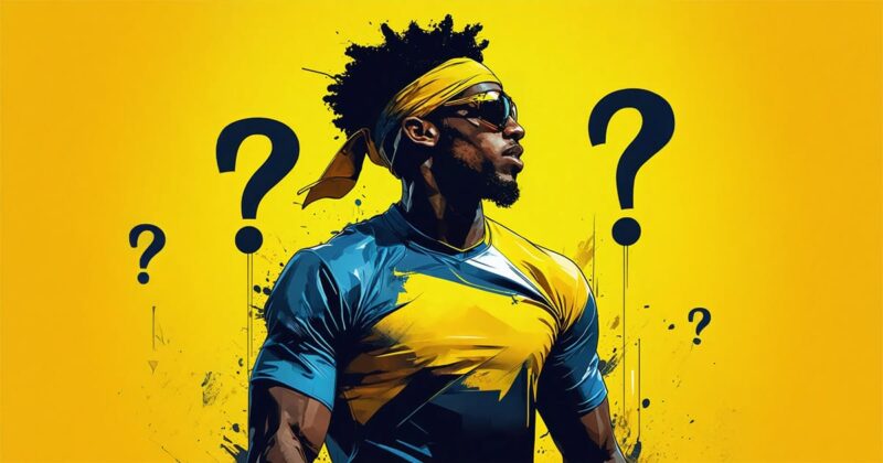 athlete with questions