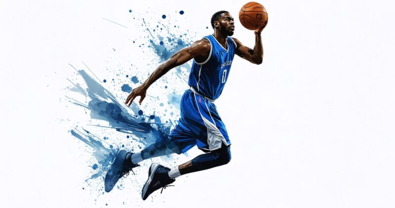 basketball player jumping