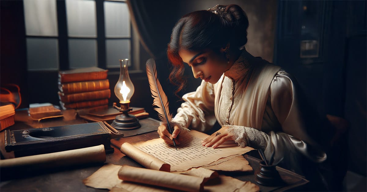classic author writing