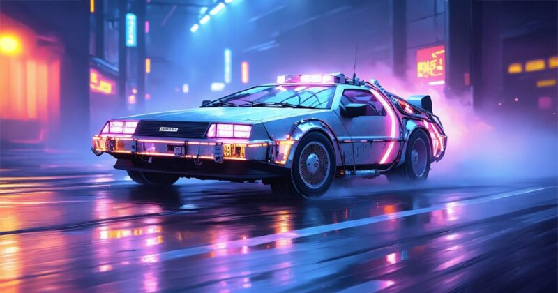delorean car