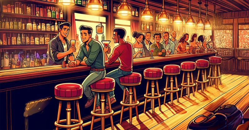 cartoon bar
