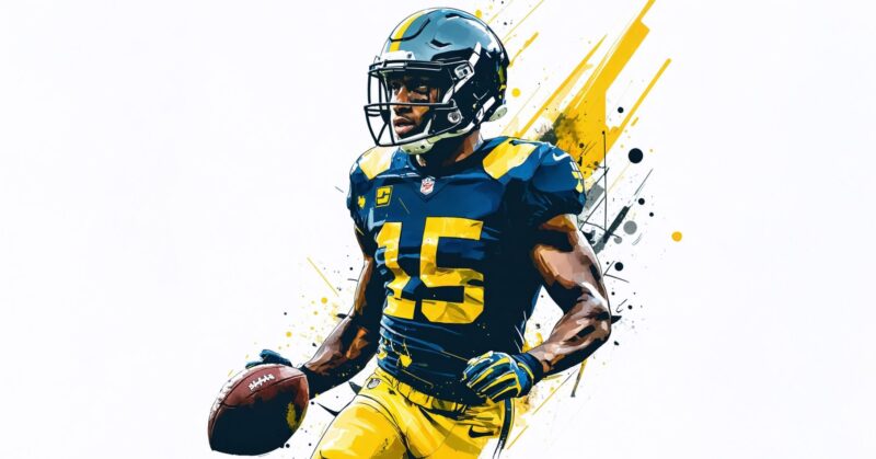 football player illustration