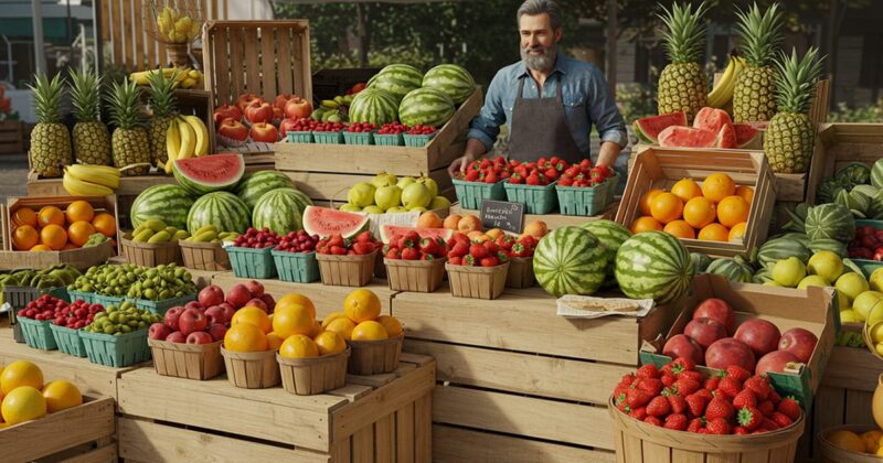 a fruit stand