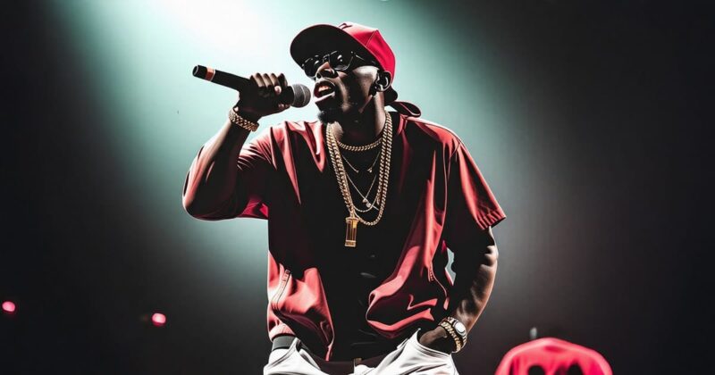 rapper performing