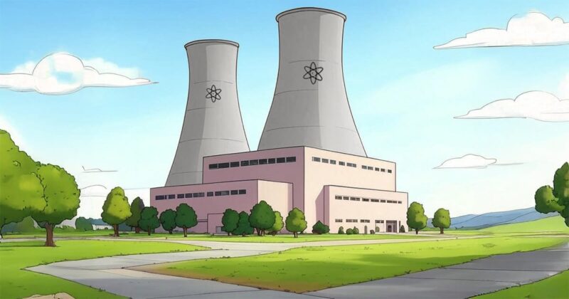 nuclear plant cartoon